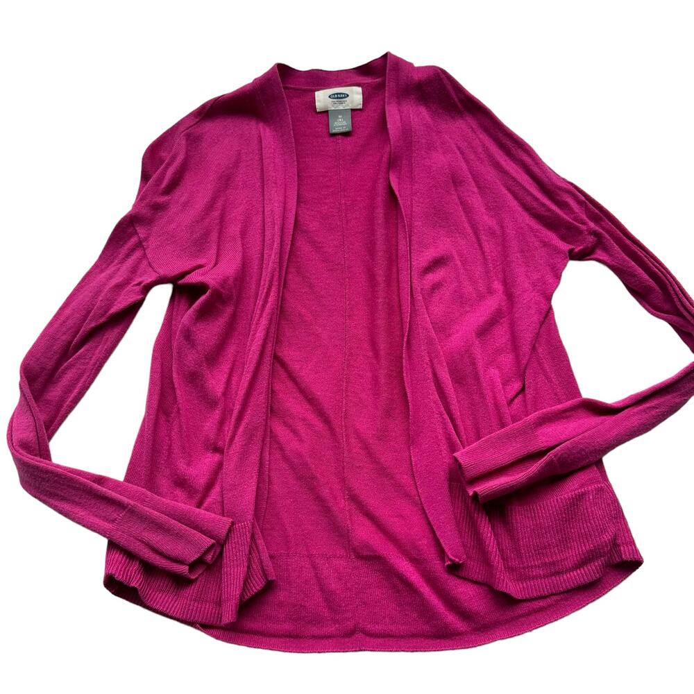 Old Navy Raspberry Tart Open Front Cardigan - Size Medium